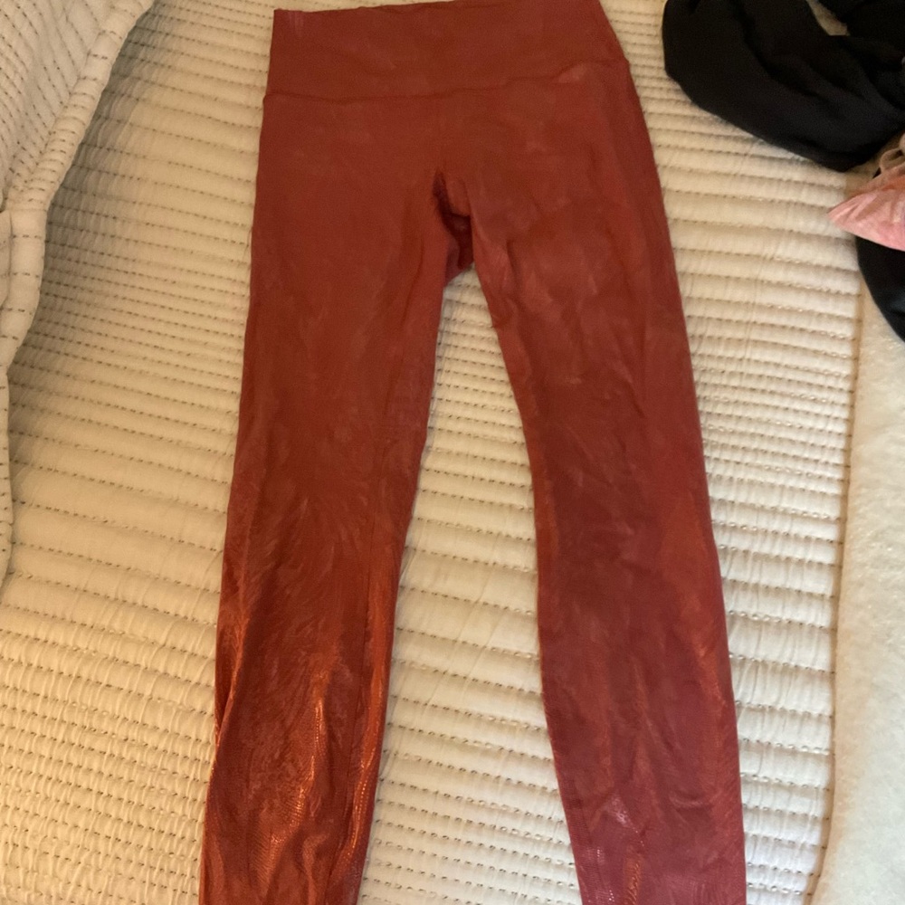 lululemon athletica pink/peach Leggings size 6